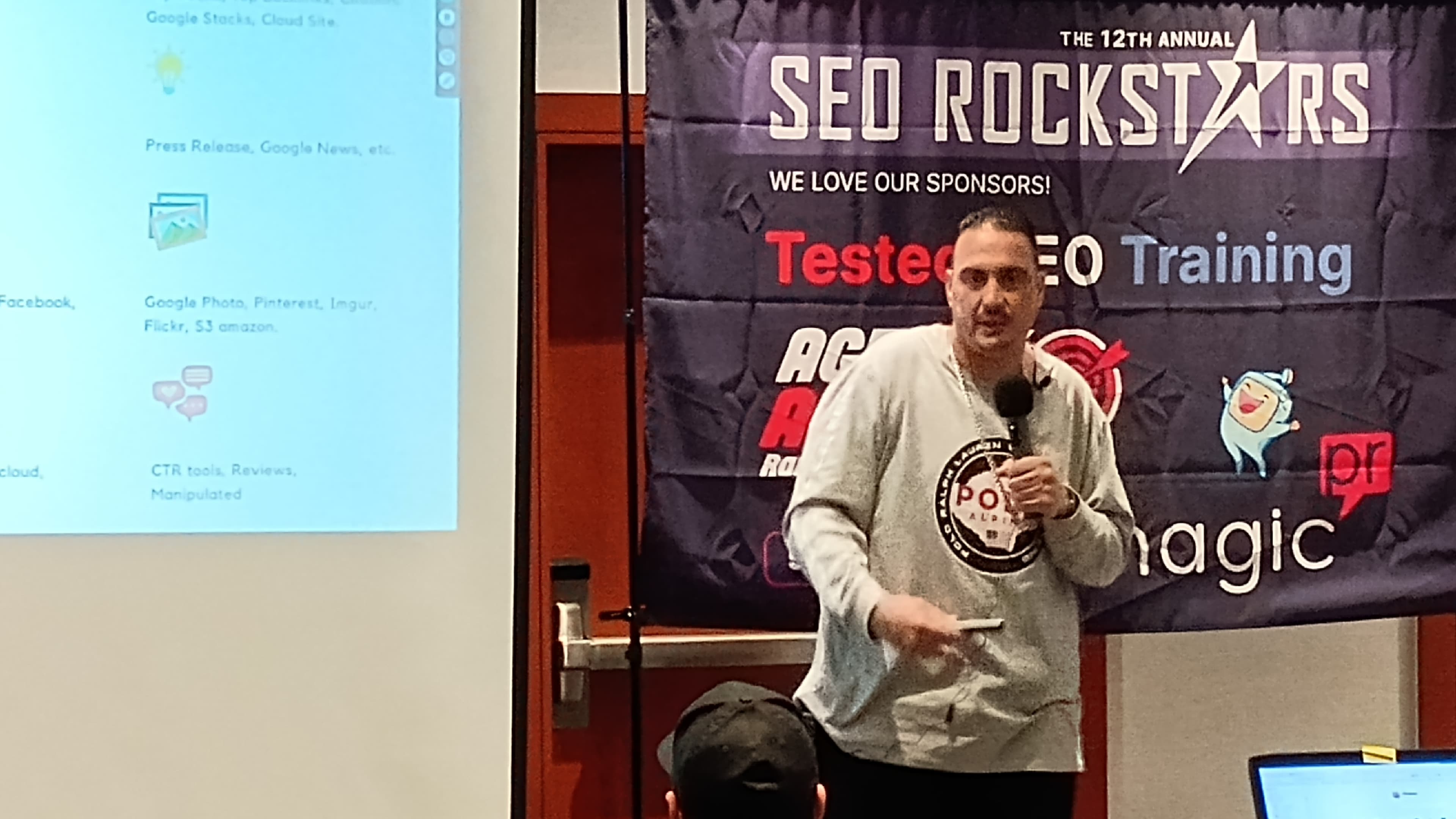 Mike presenting a live walkthrough